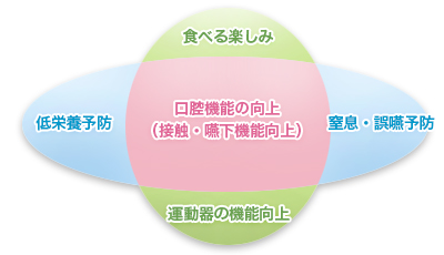 介護予防における口腔機能向上について画像